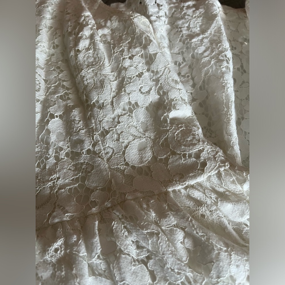 White Lace Classic A-Line Dress | size M | Twik by Simons - Picture 7 of 7
